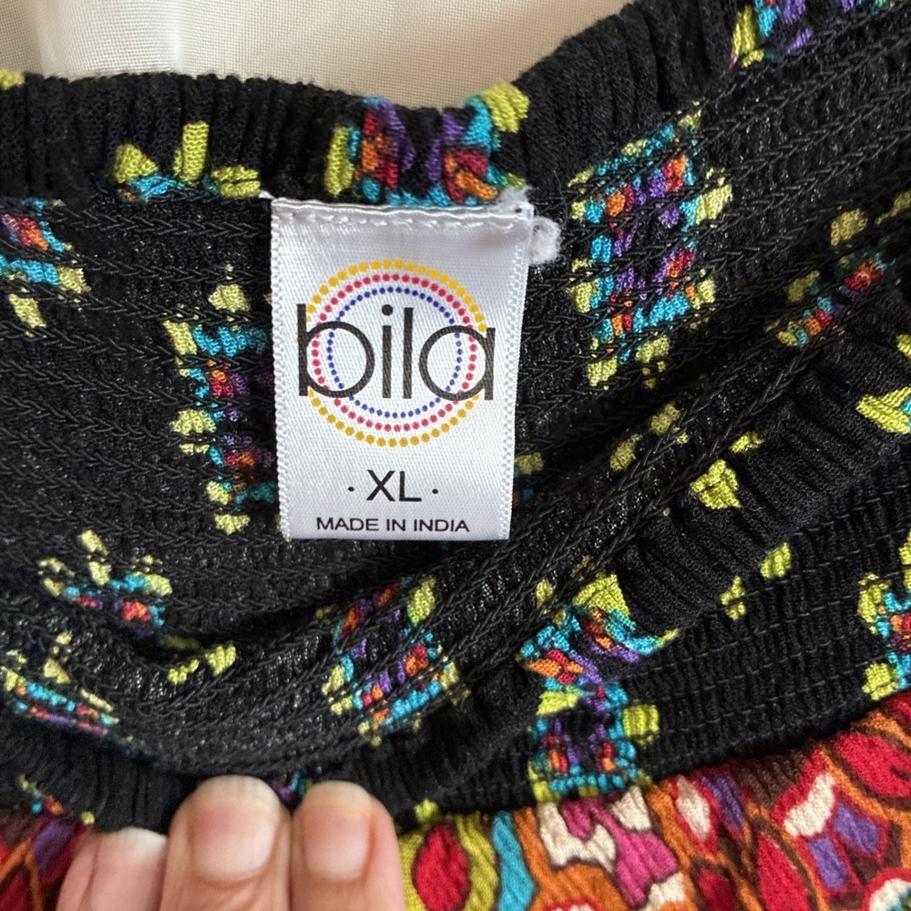 bila Flowy Skirt Boho Hippie Witchy Asymmetrical - Picture 5 of 10